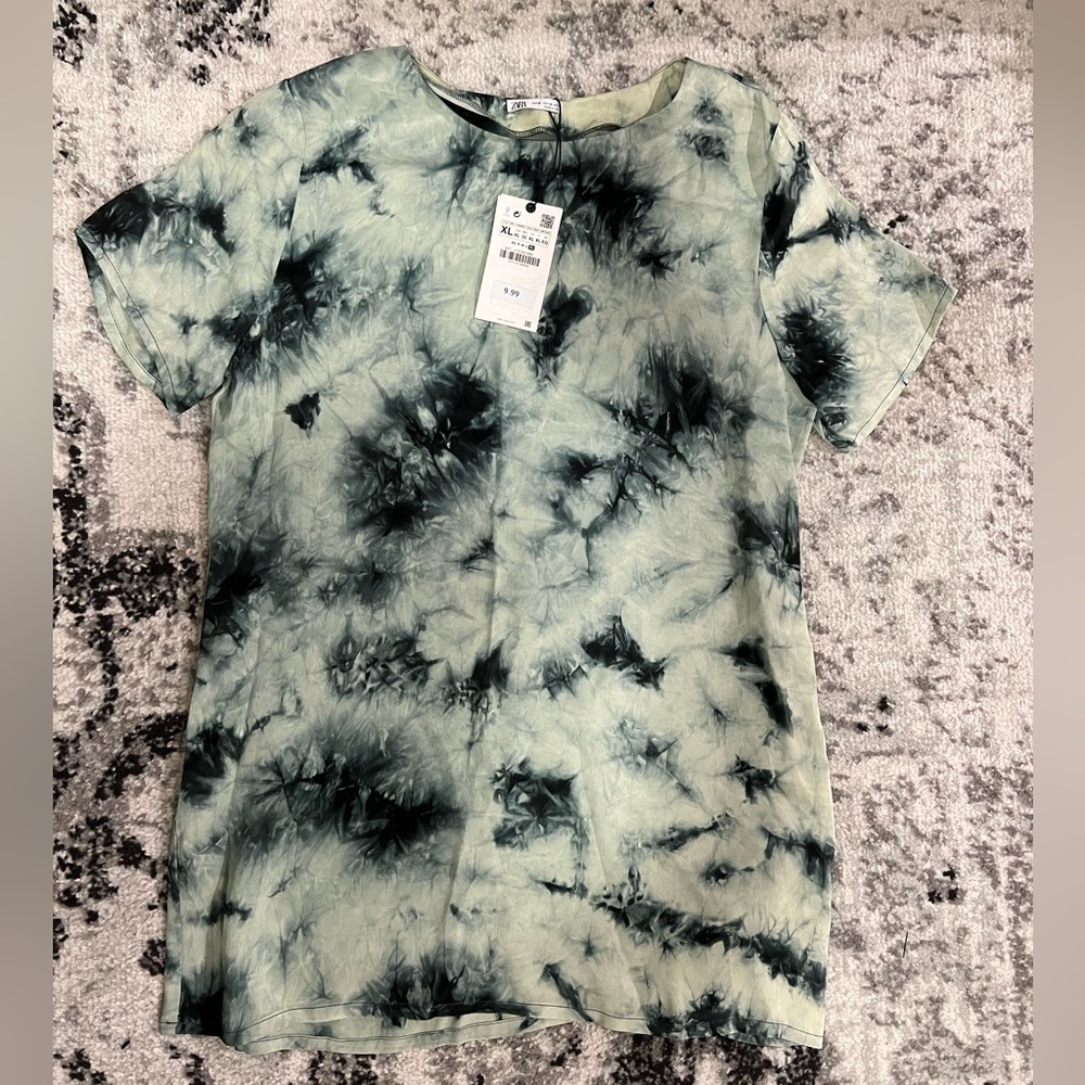NWT ZARA Tie Dye The Batik Top Dress - Picture 2 of 4